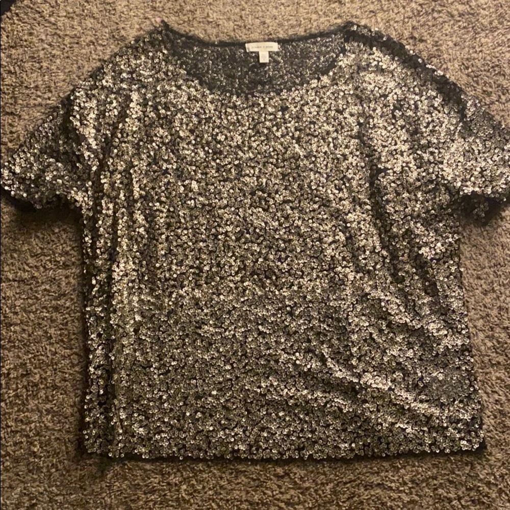Women’s oversized sequence top by Silence + Noise